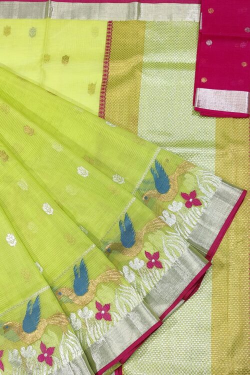 PURE SKIRT DESIGN ZARIKOTA HANDLOOM SAREE S-5