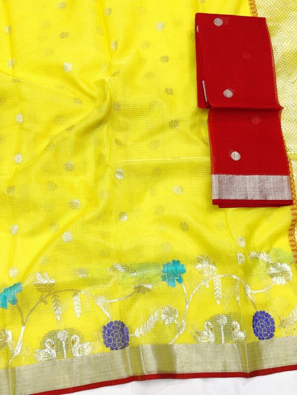 PURE SKIRT DESIGN ZARIKOTA HANDLOOM SAREE S-21 - Image 2