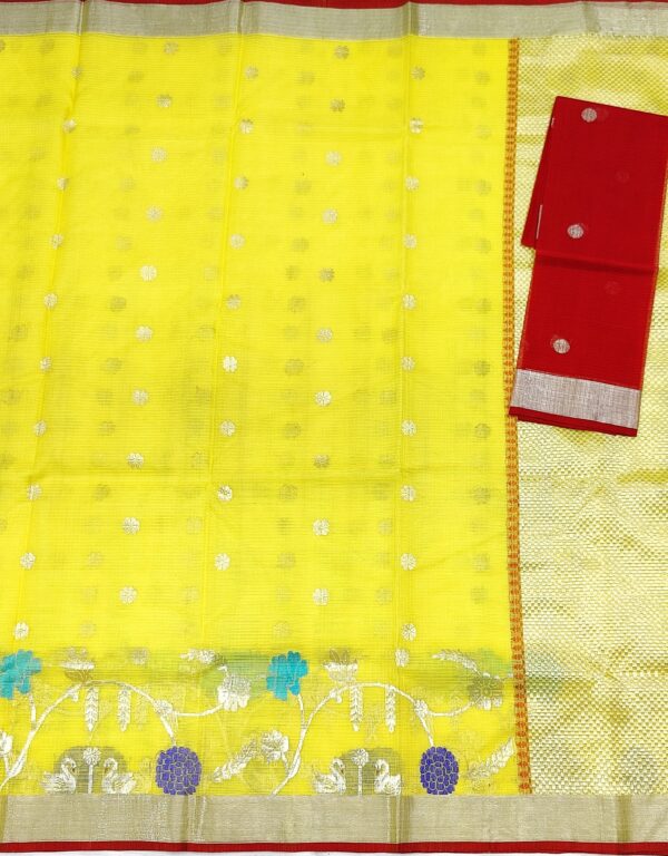 PURE SKIRT DESIGN ZARIKOTA HANDLOOM SAREE S-21 - Image 3
