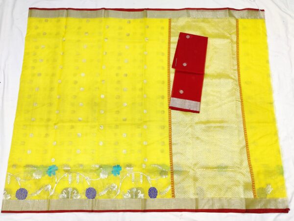 PURE SKIRT DESIGN ZARIKOTA HANDLOOM SAREE S-21 - Image 4