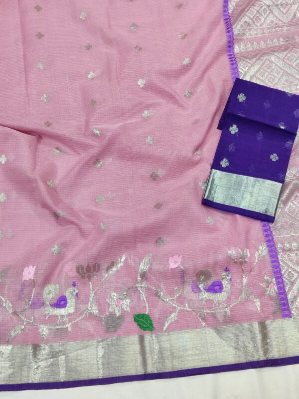 PURE SKIRT DESIGN ZARIKOTA HANDLOOM SAREE S-107 - Image 2