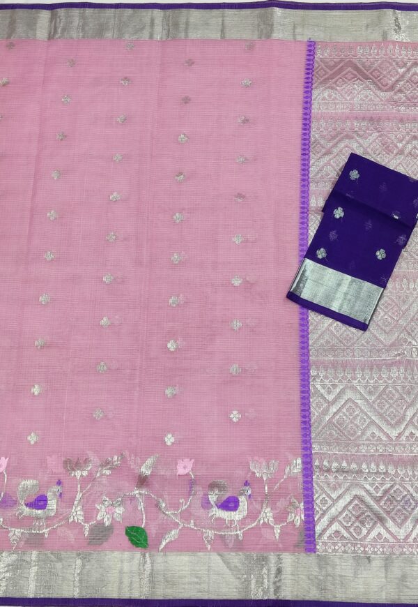PURE SKIRT DESIGN ZARIKOTA HANDLOOM SAREE S-107 - Image 3