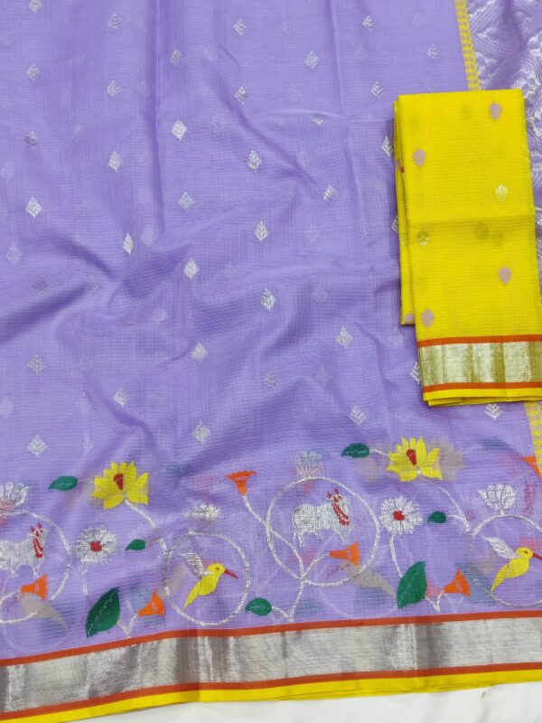 PURE SKIRT DESIGN ZARIKOTA HANDLOOM SAREE S-97 - Image 2