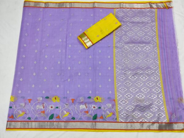 PURE SKIRT DESIGN ZARIKOTA HANDLOOM SAREE S-97 - Image 4