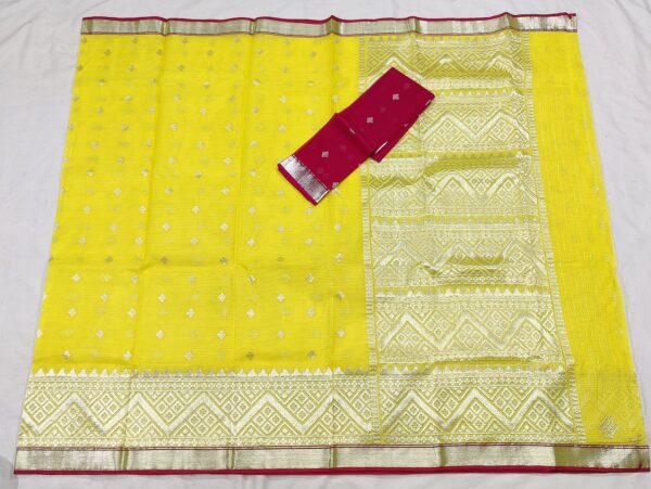 PURE SKIRT DESIGN ZARIKOTA HANDLOOM SAREE S-14 - Image 4