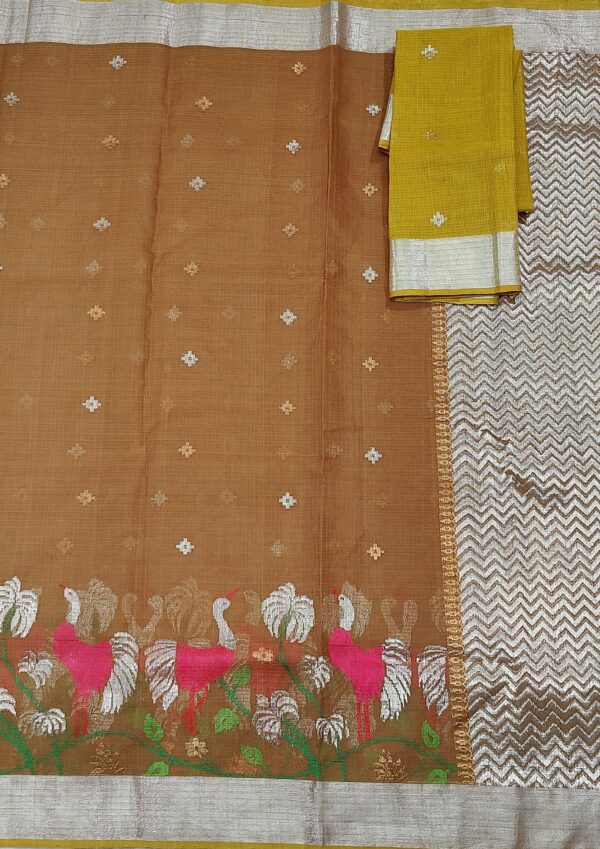 PURE SKIRT DESIGN ZARIKOTA HANDLOOM SAREE S-89 - Image 3