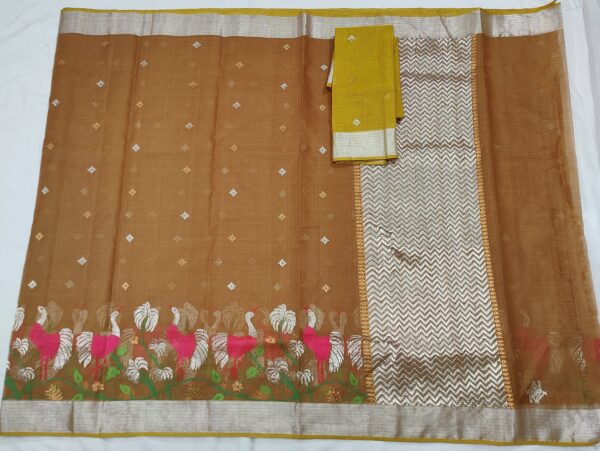 PURE SKIRT DESIGN ZARIKOTA HANDLOOM SAREE S-89 - Image 4