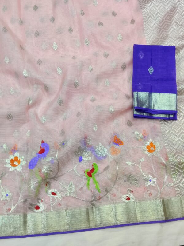 PURE SKIRT DESIGN ZARIKOTA HANDLOOM SAREE S-9 - Image 2