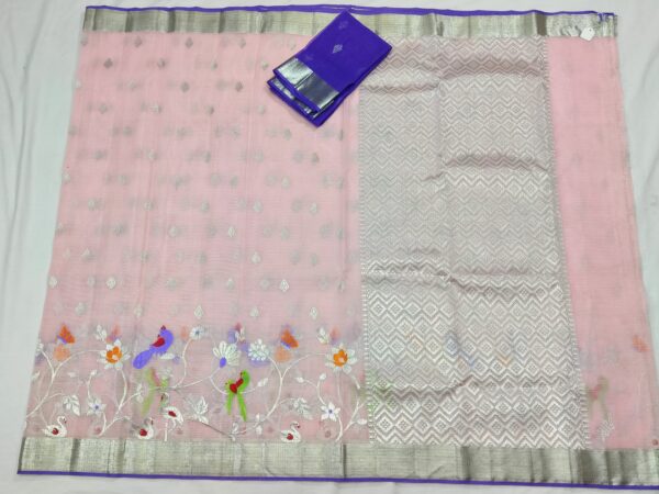 PURE SKIRT DESIGN ZARIKOTA HANDLOOM SAREE S-9 - Image 4