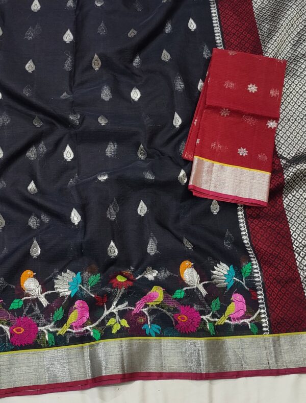 PURE SKIRT DESIGN ZARIKOTA HANDLOOM SAREE S-67 - Image 2