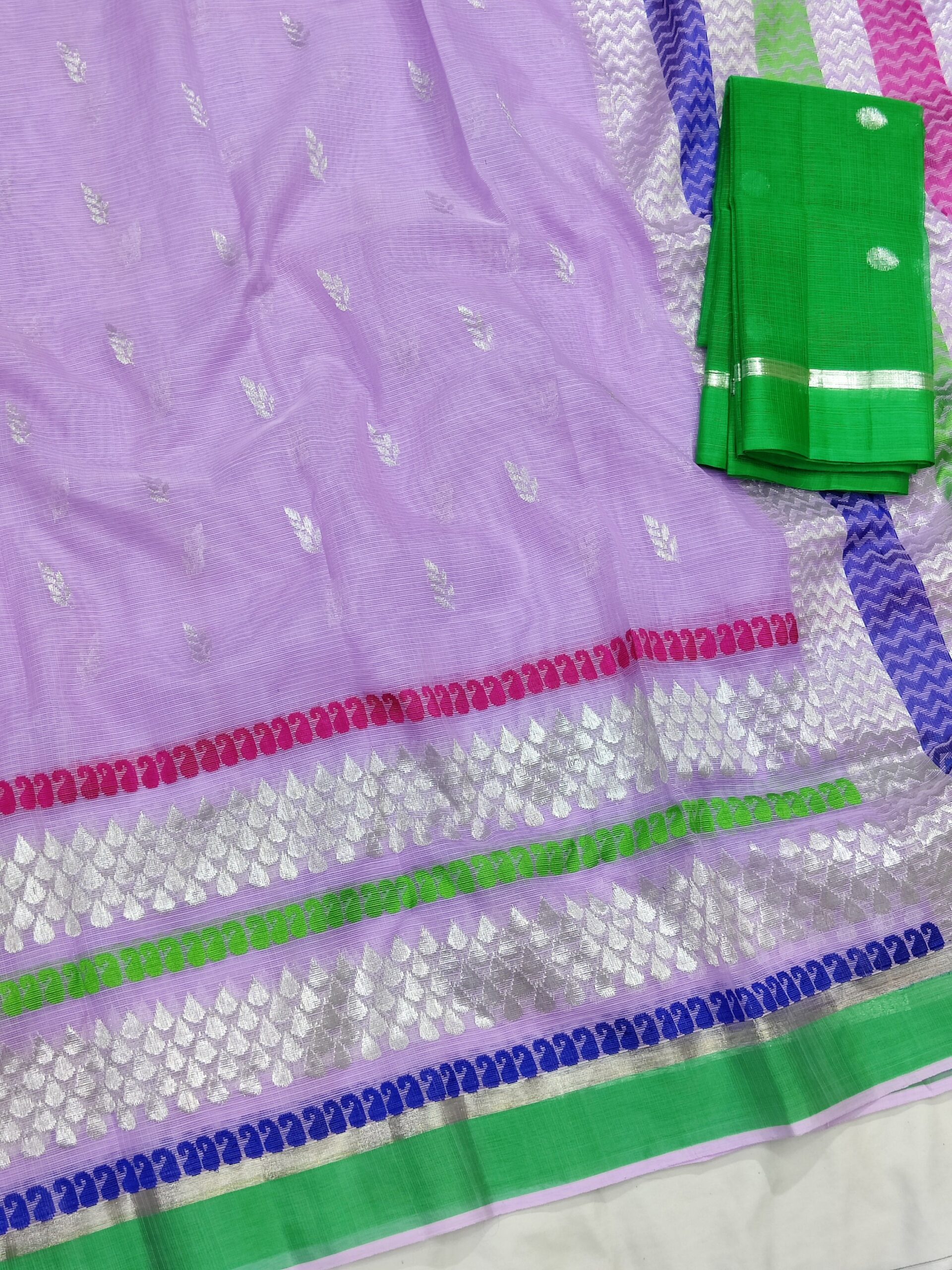 PURE SKIRT DESIGN ZARIKOTA HANDLOOM SAREE S-41 - Image 2