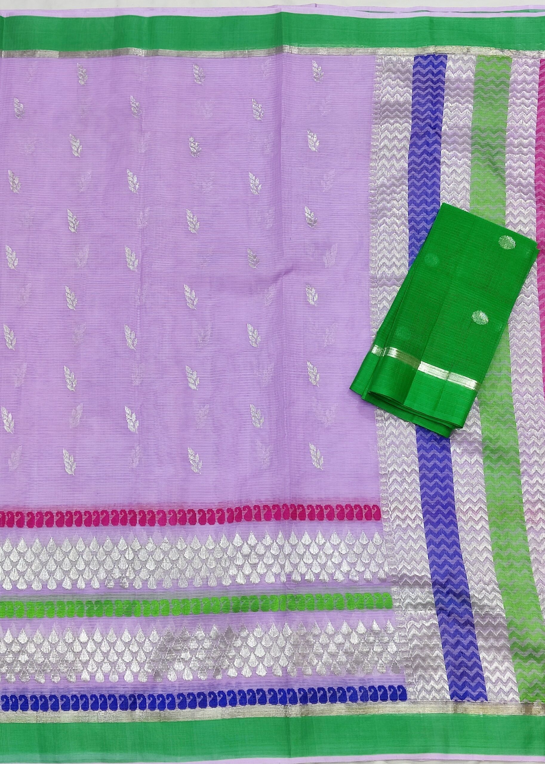 PURE SKIRT DESIGN ZARIKOTA HANDLOOM SAREE S-41 - Image 3