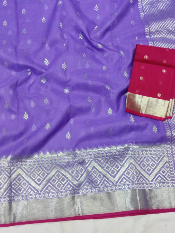 PURE SKIRT DESIGN ZARIKOTA HANDLOOM SAREE S-81 - Image 2