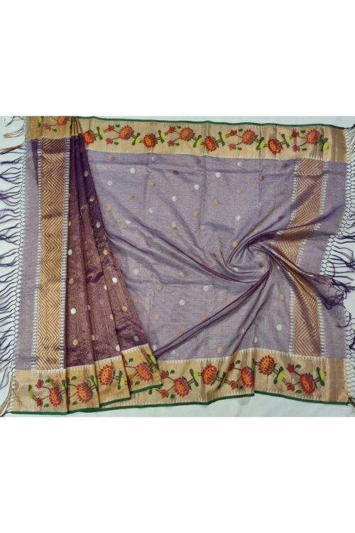 PURE GOLD TISSUE  ZARIKOTA HANDLOOM DUPATTA D-6