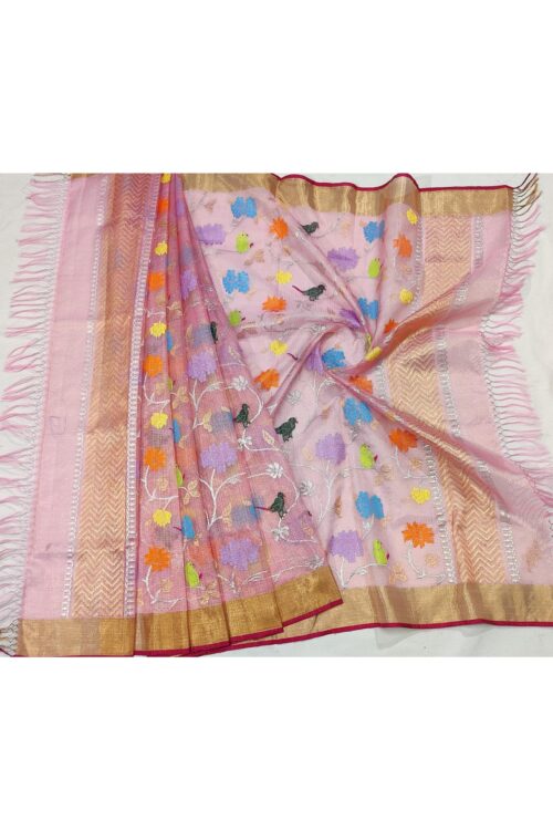 PURE GOLD TISSUE  ZARIKOTA HANDLOOM DUPATTA D-8
