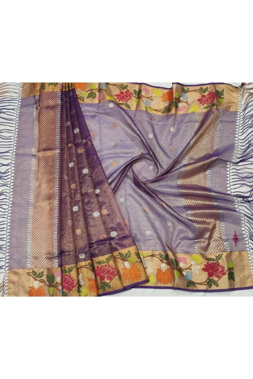PURE GOLD TISSUE  ZARIKOTA HANDLOOM DUPATTA D-7