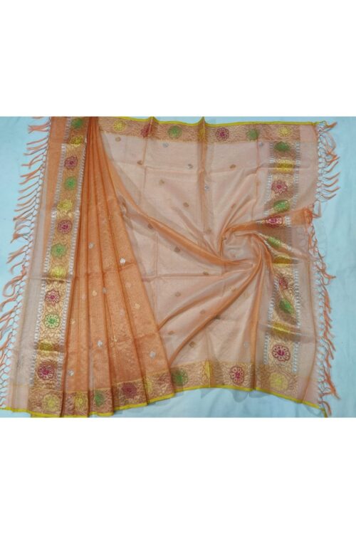 PURE GOLD TISSUE  ZARIKOTA HANDLOOM DUPATTA D-4