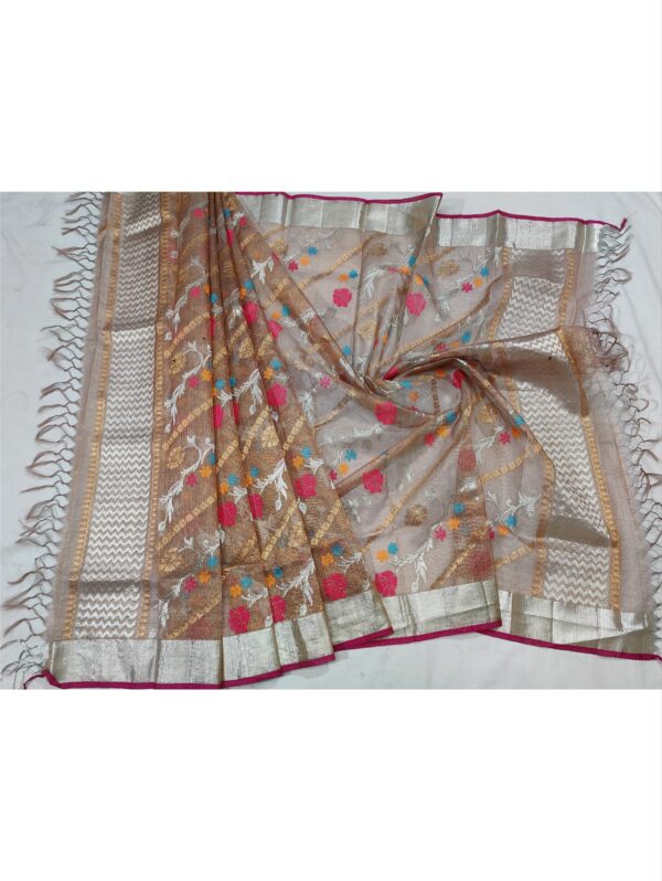 PURE GOLD TISSUE  ZARIKOTA HANDLOOM DUPATTA D-5