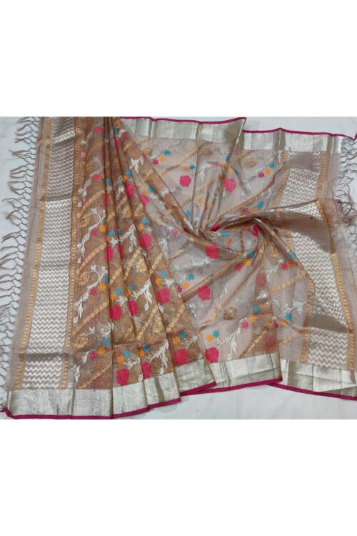 PURE GOLD TISSUE  ZARIKOTA HANDLOOM DUPATTA D-5
