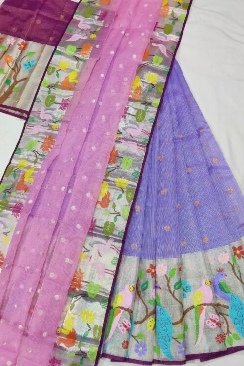 PURE ZARIKOTA HANDLOOM LEHANGS MATERIAL SET