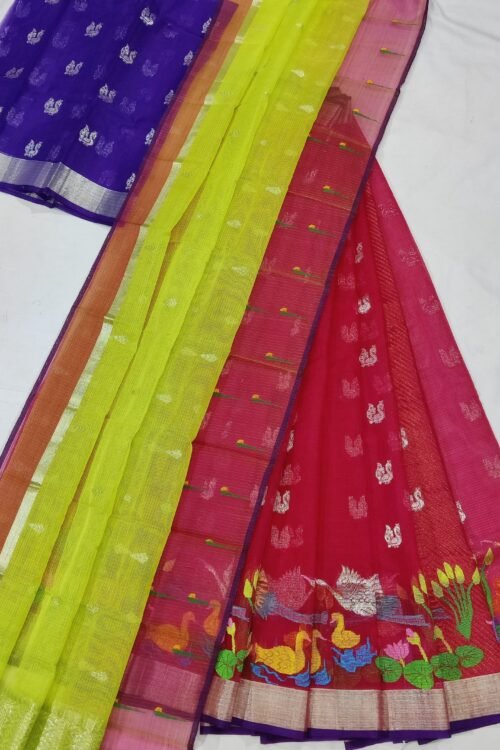 PURE ZARIKOTA HANDLOOM LEHANGS MATERIAL SET