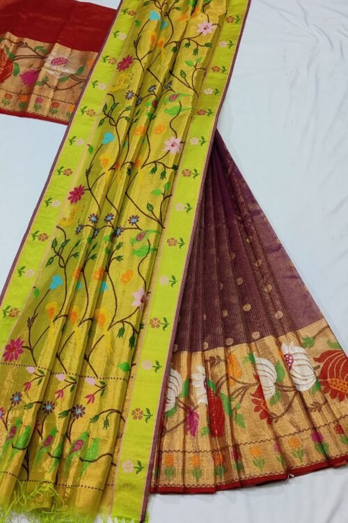 PURE ZARIKOTA HANDLOOM LEHANGS MATERIAL SET