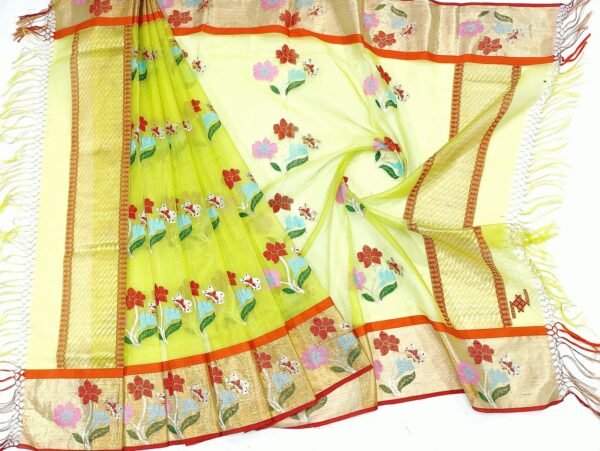 PURE ZARIKOTA HANDLOOM DUPATTA D-1