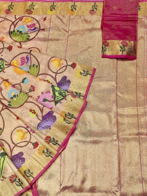 PURE GOLD DOUBLE TISSUE ZARIKOTA HANDLOOM SAREE