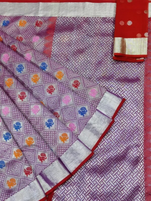 PURE SILVER ZAMAWAR ZARIKOTA HANDLOOM SAREE