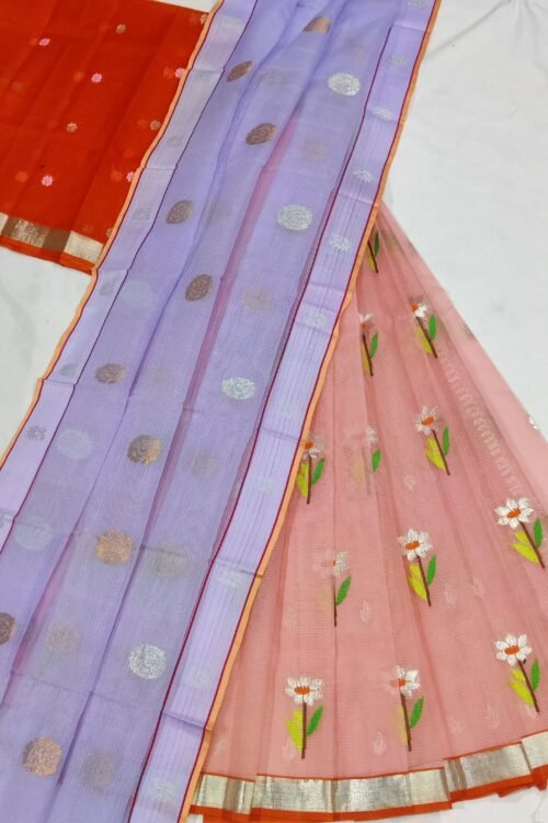 PURE ZARIKOTA HANDLOOM LEHANGS MATERIAL SET