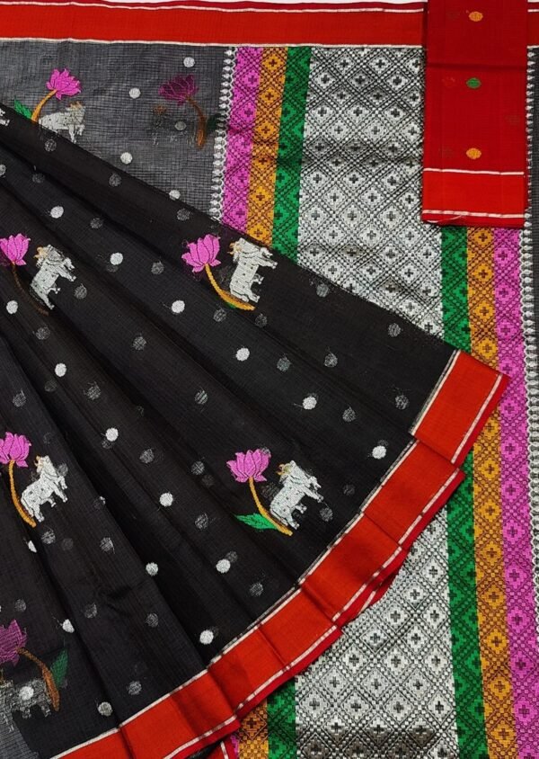 PURE ZARIKOTA HANDLOOM BUTA SAREE WITH BLOUSE B502
