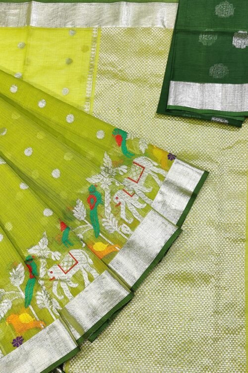 PURE SKIRT DESIGN ZARIKOTA HANDLOOM SAREE S-105