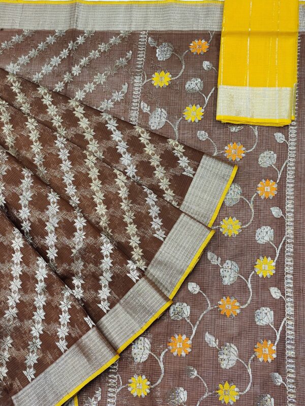 PURE ALL OVER JAAL ZARIKOTA HANDLOOM SAREE WITH BLOUSE_J203