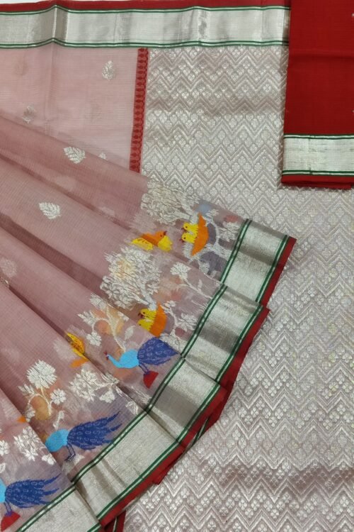 PURE SKIRT DESIGN ZARIKOTA HANDLOOM SAREE S-104