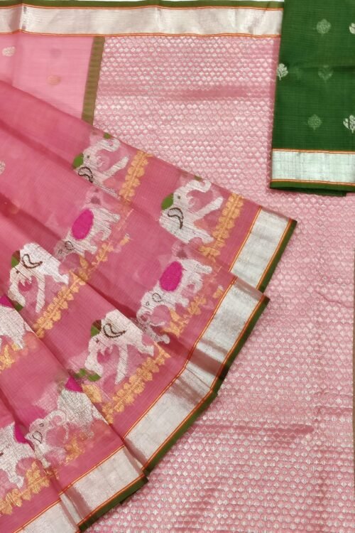 PURE SKIRT DESIGN ZARIKOTA HANDLOOM SAREE S-103