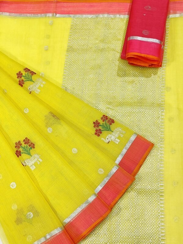 PURE ZARIKOTA HANDLOOM BUTA SAREE WITH BLOUSE B207