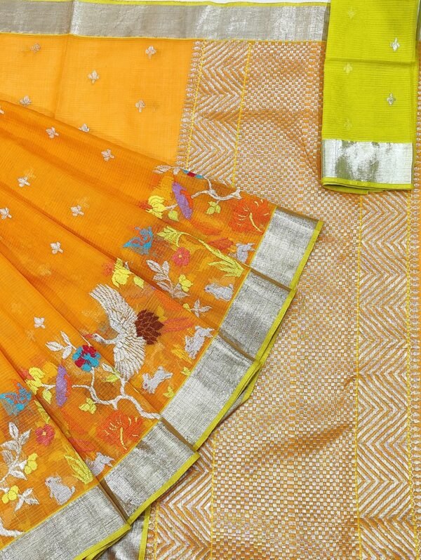 PURE SKIRT DESIGN ZARIKOTA HANDLOOM SAREE S-102