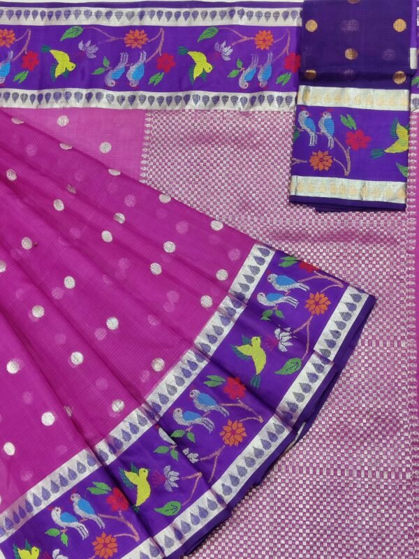 PURE PAITHANI BORDER ZARIKOTA HANDLOOM SAREE S-62