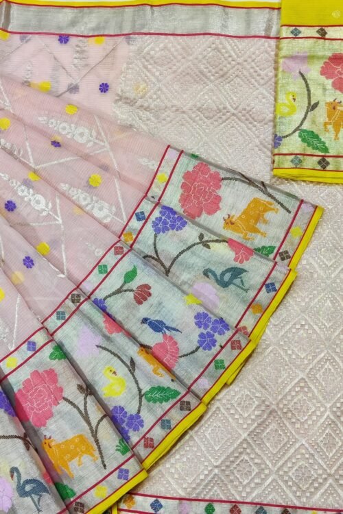 PURE PAITHANI BORDER ZARIKOTA HANDLOOM SAREE S-63