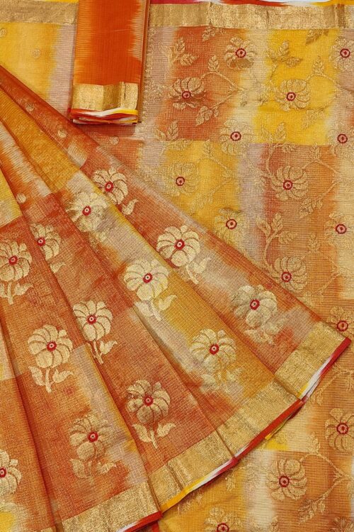PURE GOLD TISEUE ZARIKOTA HANDLOOM SAREE WITH BLOUSE_T-38