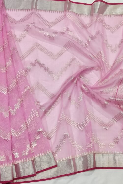 PURE ALL OVER JAAL ZARIKOTA HANDLOOM DUPATTA D-61