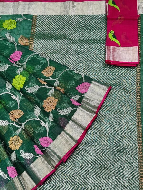 PURE ALL OVER JAAL ZARIKOTA HANDLOOM SAREE WITH BLOUSE_J221