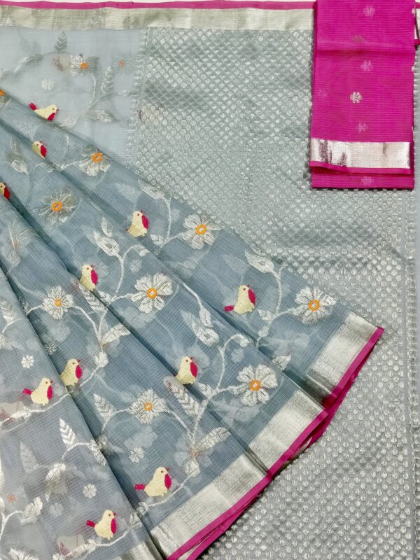 PURE ALL OVER JAAL ZARIKOTA HANDLOOM SAREE WITH BLOUSE_J225
