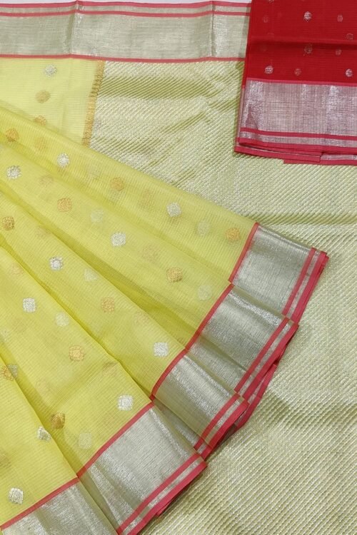 PURE ZARIKOTA HANDLOOM BUTA SAREE WITH BLOUSE B4