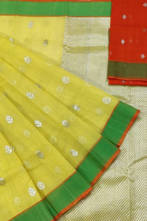 PURE ZARIKOTA HANDLOOM BUTA SAREE WITH BLOUSE B21