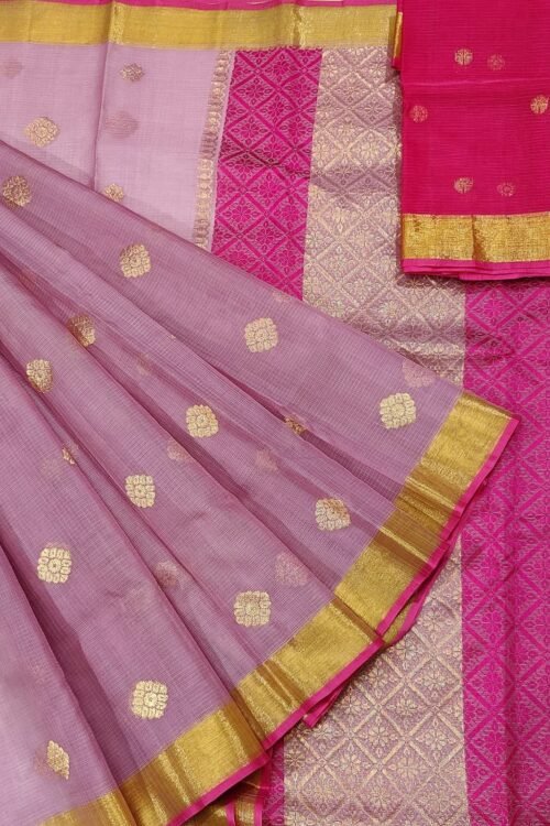 PURE ZARIKOTA HANDLOOM BUTA SAREE WITH BLOUSE B37