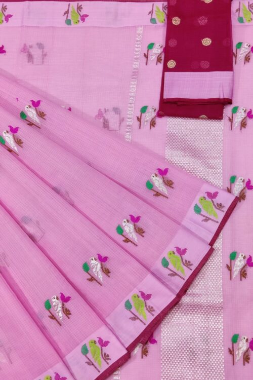 PURE ZARIKOTA HANDLOOM BUTA SAREE WITH BLOUSE B38