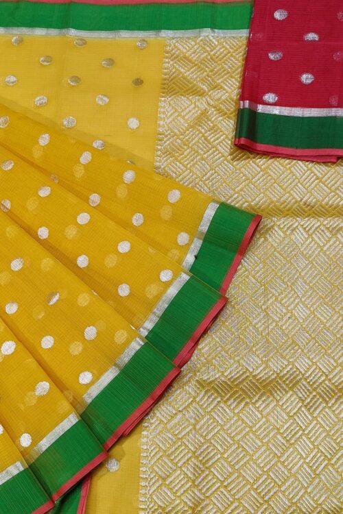PURE ZARIKOTA HANDLOOM BUTA SAREE WITH BLOUSE B39