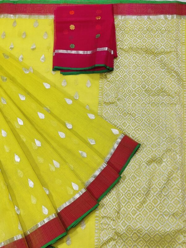 PURE ZARIKOTA HANDLOOM BUTA SAREE WITH BLOUSE B45
