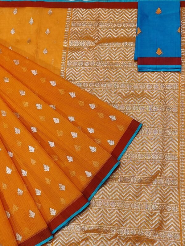 PURE ZARIKOTA HANDLOOM BUTA SAREE WITH BLOUSE B66